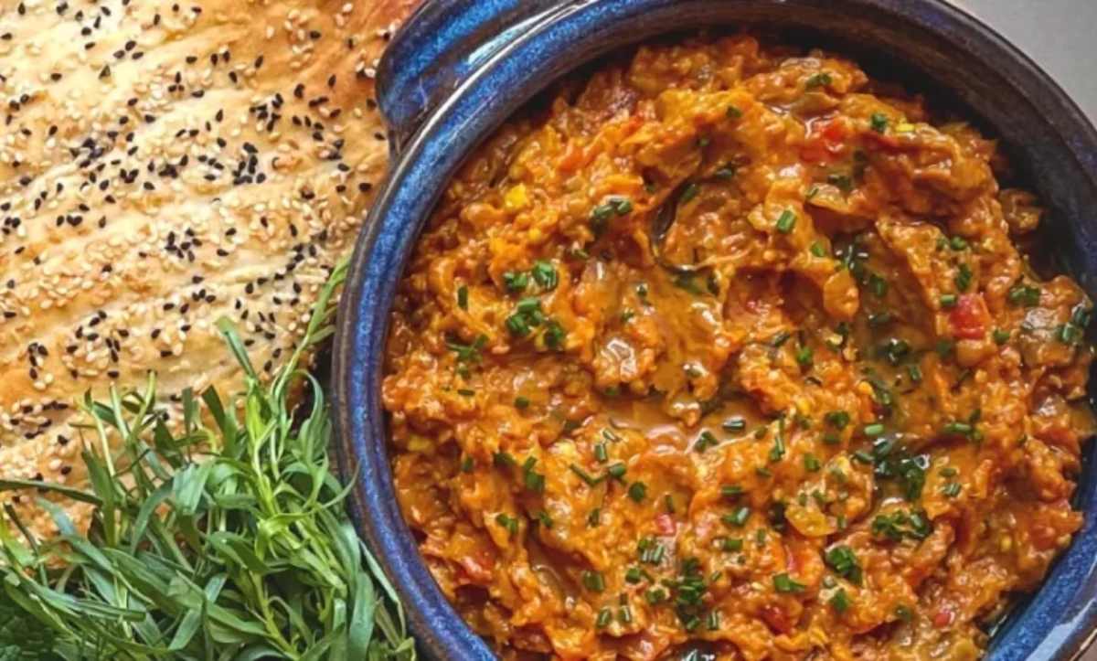 شام ساده با بادمجان