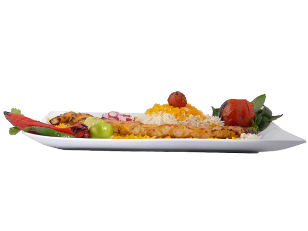 چلو جوجه کباب زعفرانی ( دوغ )